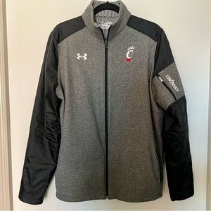 Worn Once UA Men’s Cincinnati Bearcats Full Zip Coldgear Jacket